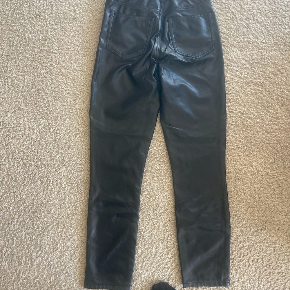 Abercrombie & Fitch faux Black Leather Pants